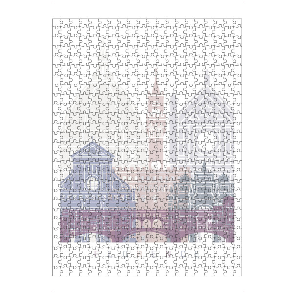 artboxONE Puzzle "FLORENZ SKYLINE IN PASTELL" artboxONE - Städte,Architektur