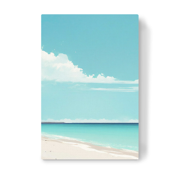 Leinwandbild "Minimaler tropischer Strand" artboxONE - Reise / Strand und Meer