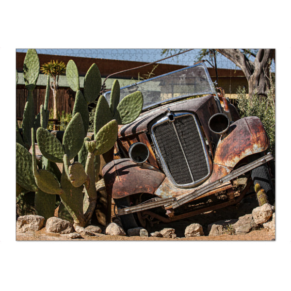 Puzzle Ravensburger "Oldtimer in Namibia" artboxONE - Reise / Afrika,Automobile