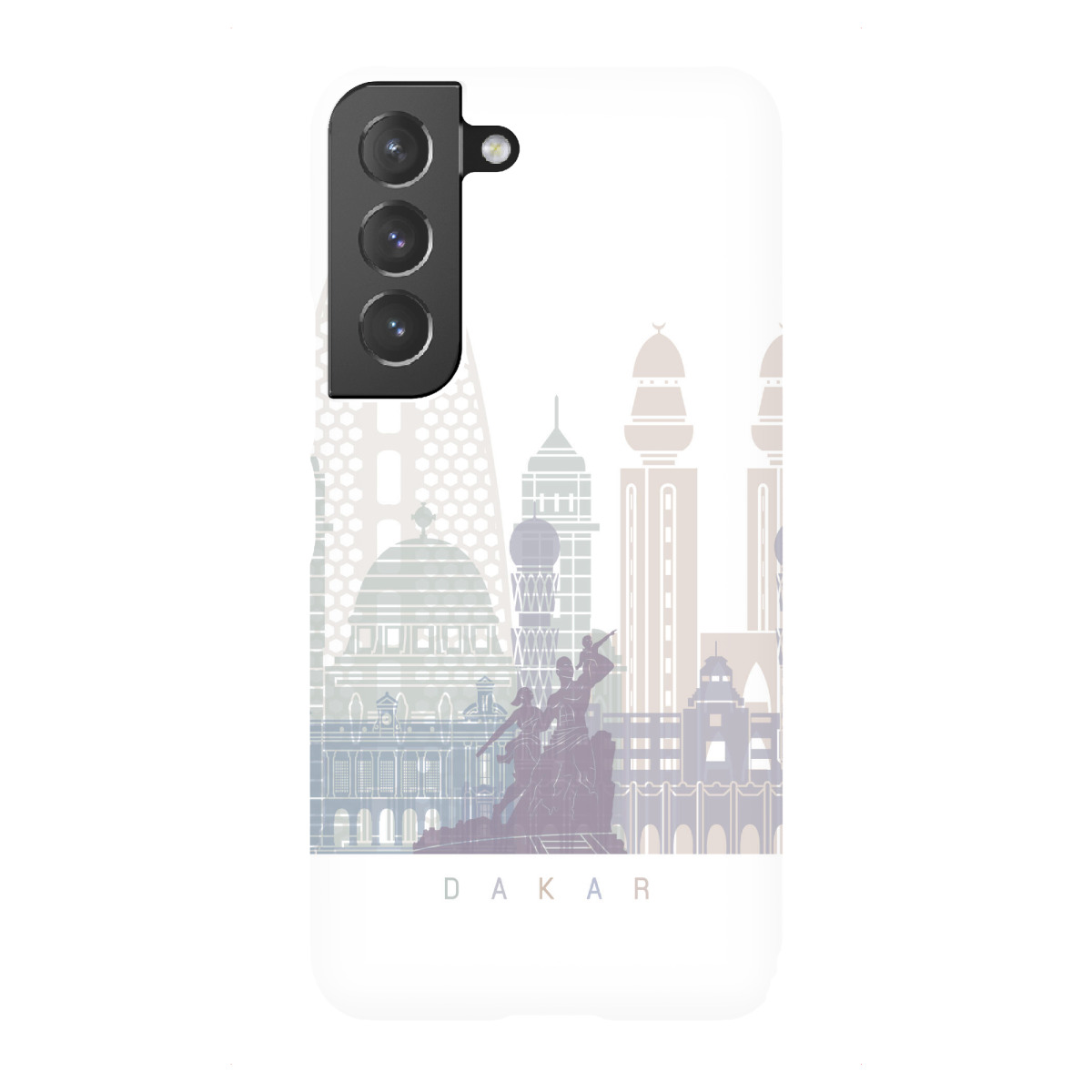 "DAKAR SKYLINE PASTELL"für Samsung Galaxy - Premium-Case Handyhülle artboxONE