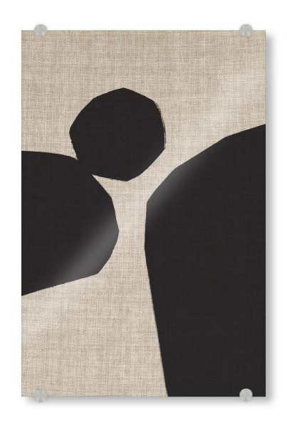 Acrylglasbild "LINEN collection - JAPANDI ROMBA" artboxONE - Abstrakt,Geometrie