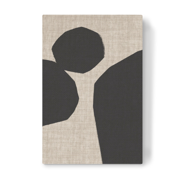 Leinwandbild "LINEN collection - JAPANDI ROMBA" artboxONE - Abstrakt,Geometrie