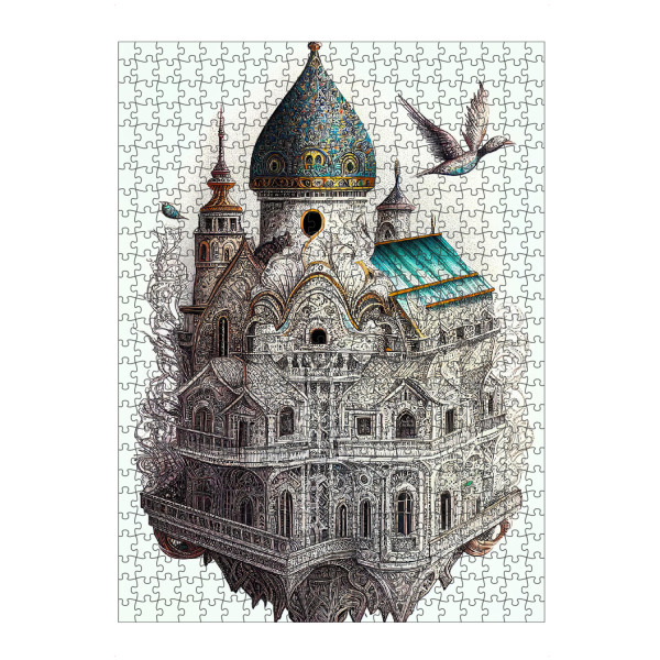 artboxONE Puzzle "Weiße Schlossmalerei" artboxONE - Architektur