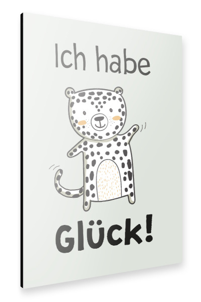 Alu-Dibond "KIDS art - Affirmationsbild Glück" 30x20 cm artboxONE