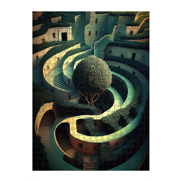 Puzzle Ravensburger "Labyrinthstadt" artboxONE - Abstrakt,Architektur