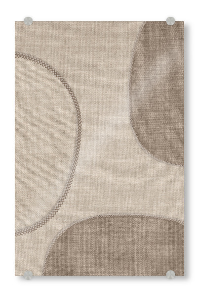 Acrylglasbild "Linen - LAUREN" artboxONE - Abstrakt,Geometrie