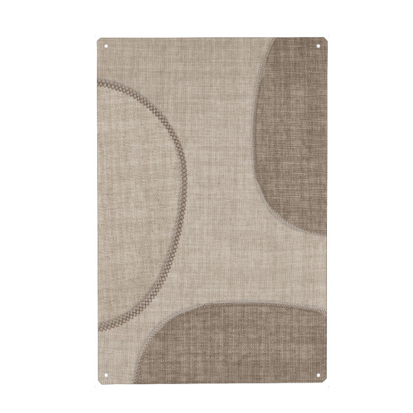 Metall Poster "Linen - LAUREN" artboxONE - Abstrakt,Geometrie