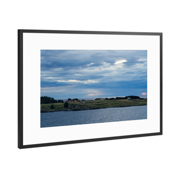 Poster mit Rahmen Schwarz (Metallic) "Schäre bei Stavanger" artboxONE - Natur,Reise,Reise / Strand und Meer,Reise / Länder