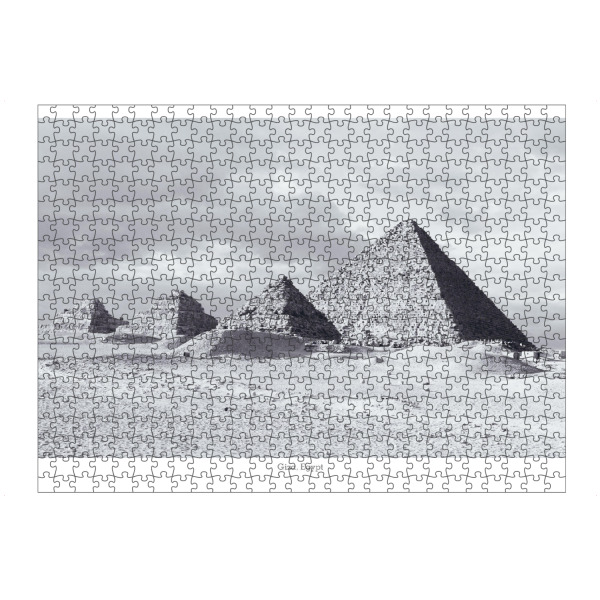 artboxONE Puzzle "Pyramiden von Gizeh sw" artboxONE - Reise,Schwarzweiß,Architektur,Reise / Afrika,Reise / Länder