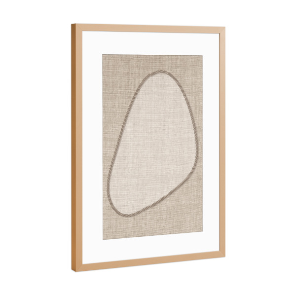 Poster mit Rahmen Kupfer "Linen collection - CARLA" artboxONE - Abstrakt,Geometrie