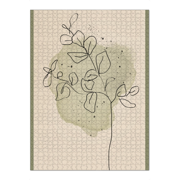 Puzzle Ravensburger "JULIUS" artboxONE - Abstrakt,Geometrie - Japandi,Modern,Art,Wabisabi,Ibiza,Vacation,Einrichtung - Bild japandi