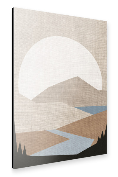 Alu-Dibond "LINEN - landscape LUK third" 30x20 cm artboxONE