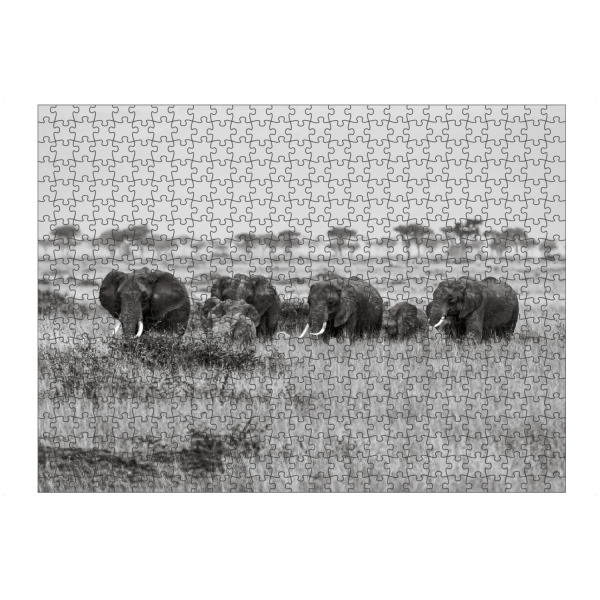 Puzzle Ravensburger "Afrikanische Elefanten" artboxONE - Tiere,Reise / Afrika