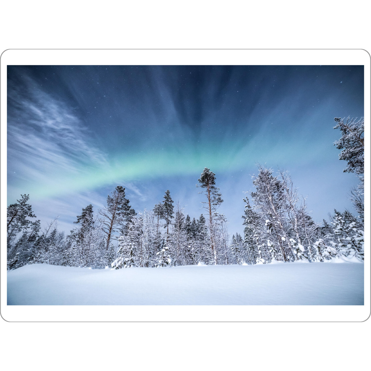 Tischset "Nordische Winternacht" artboxONE - Natur,Reise