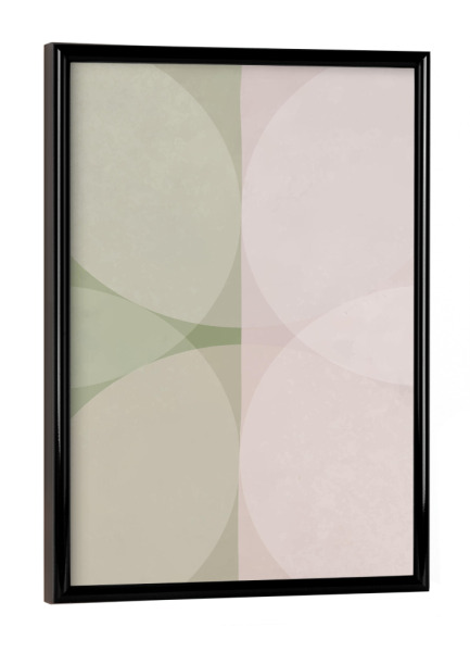 Poster mit schwarzem Rahmen "MODERN ART - BUTTERFLY LOVE" artboxONE - Abstrakt