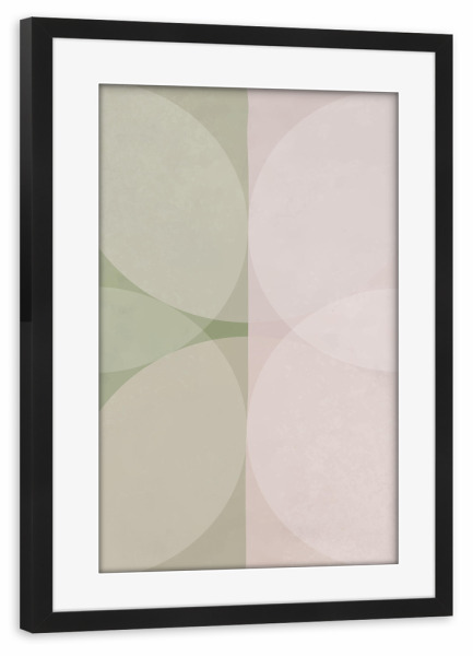 Poster mit Rahmen schwarz "MODERN ART - BUTTERFLY LOVE" artboxONE - Abstrakt - Japandi,Modern,Art,Ibiza,Kunstdruck,Geschenk,Einrichtung,Abstrakt,Kunst