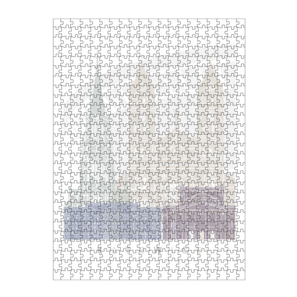artboxONE Puzzle "KATOWICE SKYLINE PASTELL" artboxONE - Städte,Architektur