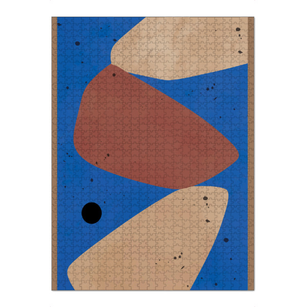 Puzzle Ravensburger "MODERN ART - BLUE ISLAND" artboxONE - Abstrakt - Japandi,Modern,Art,Ibiza,Kunstdruck,Geschenk,Einrichtung,Abstrakt,Kunst