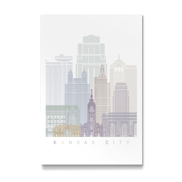 Galerie-Print "KANSAS CITY SKYLINE PASTELL" 30x20 cm artboxONE
