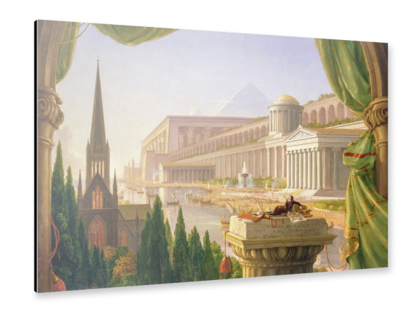 Alu-Dibond "Der Traum des Architekten" 30x20 cm artboxONE