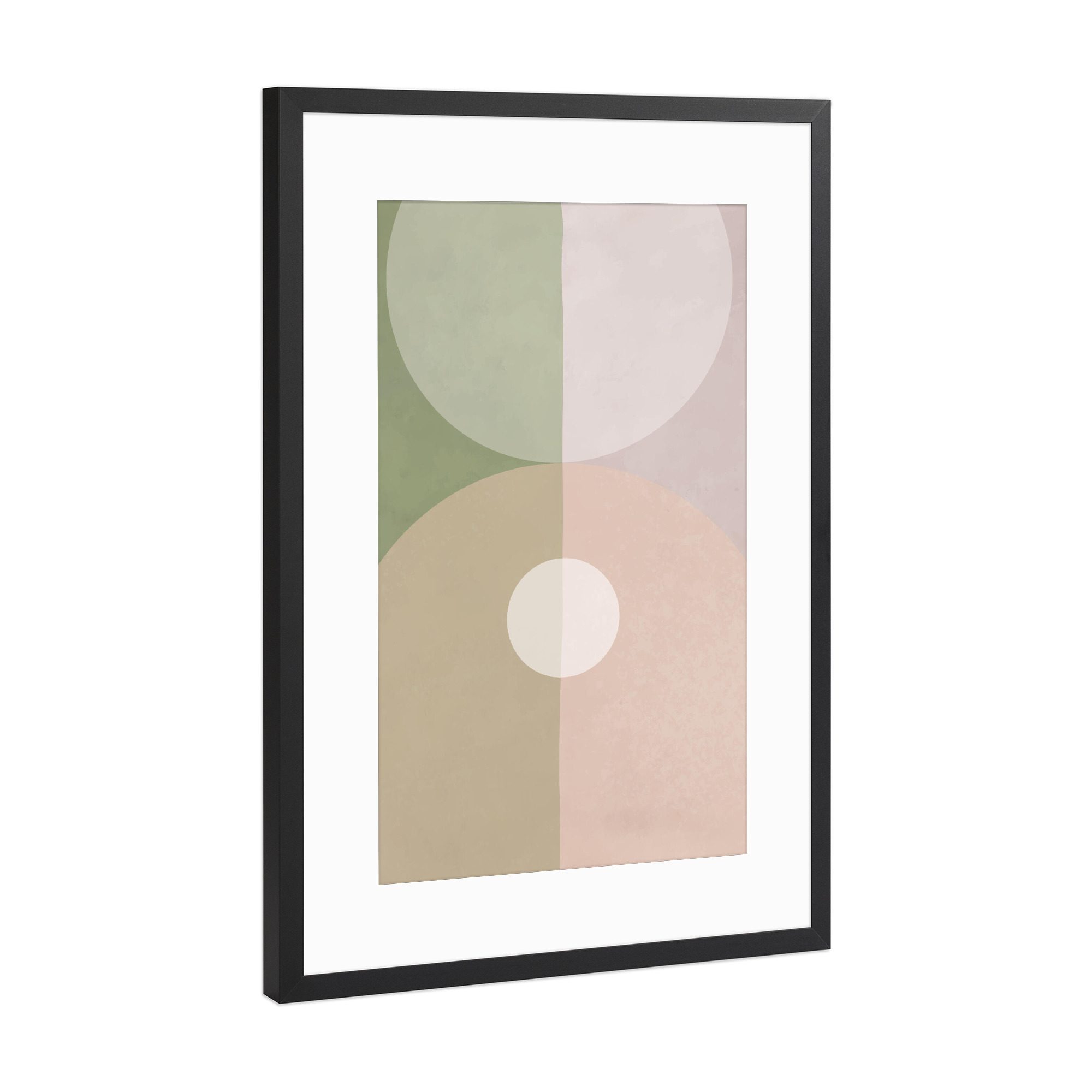 Poster mit Rahmen Schwarz (Metallic) "MODERN ART - CHURCH CHILD" artboxONE - Abstrakt