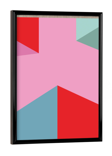 Poster mit schwarzem Rahmen "POP ART LINEN - LOLLY" artboxONE - Abstrakt - Modern,Art,Ibiza,Kunstdruck,Geschenk,Einrichtung,Abstrakt,Kunst,Popart