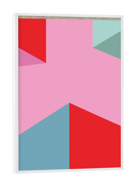 Poster mit weißem Rahmen "POP ART LINEN - LOLLY" artboxONE - Abstrakt - Modern,Art,Ibiza,Kunstdruck,Geschenk,Einrichtung,Abstrakt,Kunst,Popart