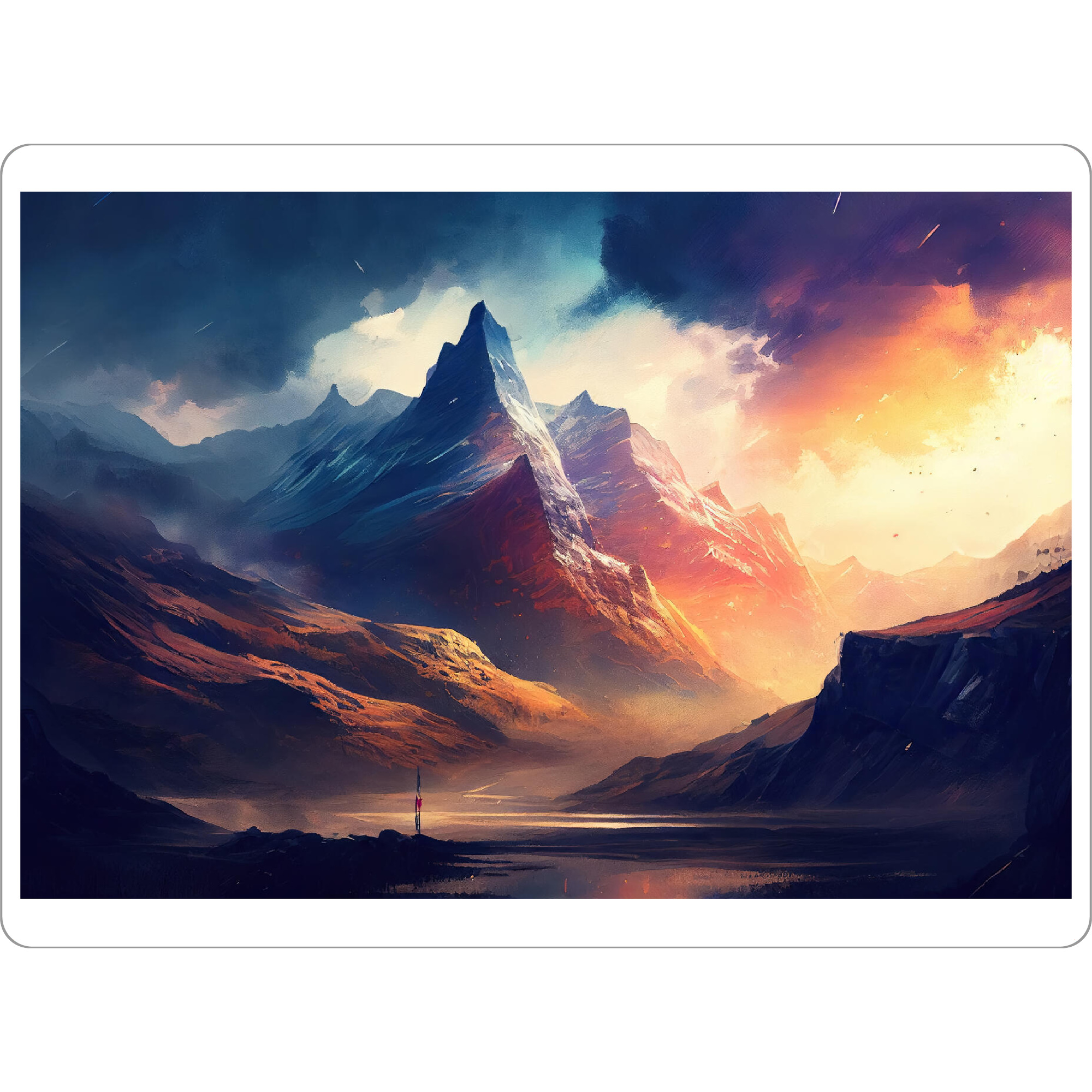 Tischset "Lebendige Sonnenuntergangmalerei" artboxONE - Natur,Reise