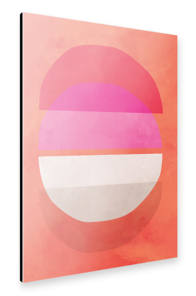 Alu-Dibond "MODERN ART - ORANGE ZEN" 30x20 cm artboxONE