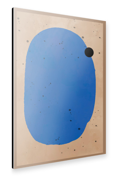 Alu-Dibond "MODERN ART - BLUE SEA" 30x20 cm artboxONE