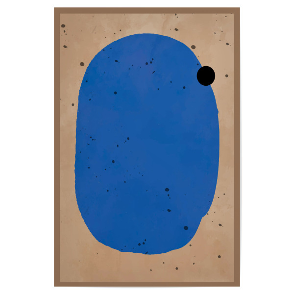 Poster "MODERN ART - BLUE SEA" artboxONE - Abstrakt - Japandi,Modern,Art,Ibiza,Kunstdruck,Geschenk,Einrichtung,Abstrakt,Kunst