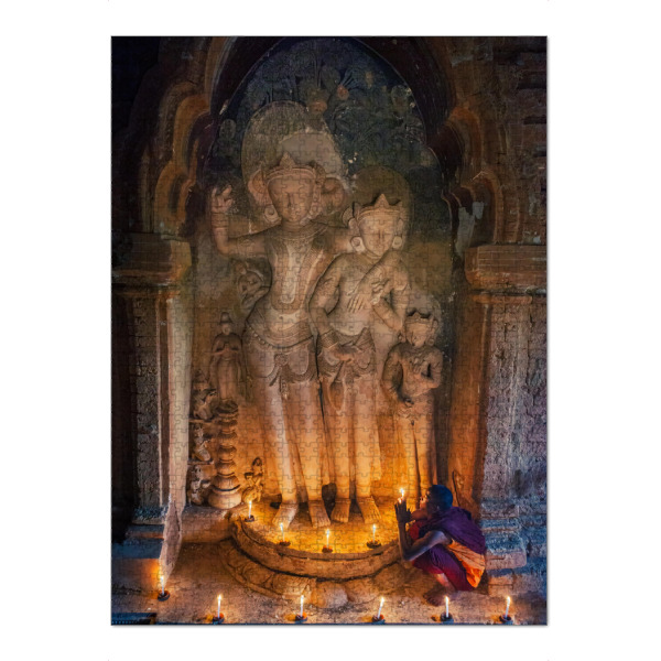 Puzzle Ravensburger "Buddhistisches Gebet" artboxONE - Architektur,Reise / Asien