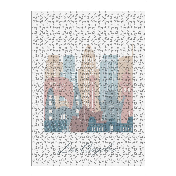 artboxONE Puzzle "Skyline von Los Angeles" artboxONE - Städte,Reise,Architektur,Städte / Los Angeles,Kartografie