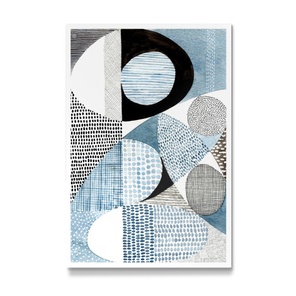 Galerie-Print "Susan Black-Mid Century blue" 30x20 cm artboxONE