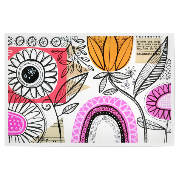 Poster "Susan Black - Flower Collage Duo" artboxONE - Natur,Floral