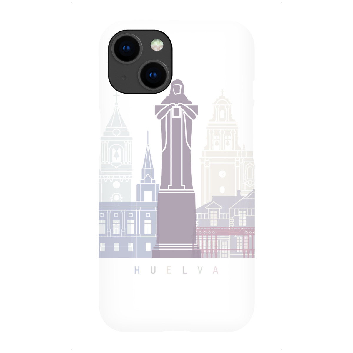 "HUELVA SKYLINE PASTELL"für iPhone - Premium-Case Handyhülle artboxONE