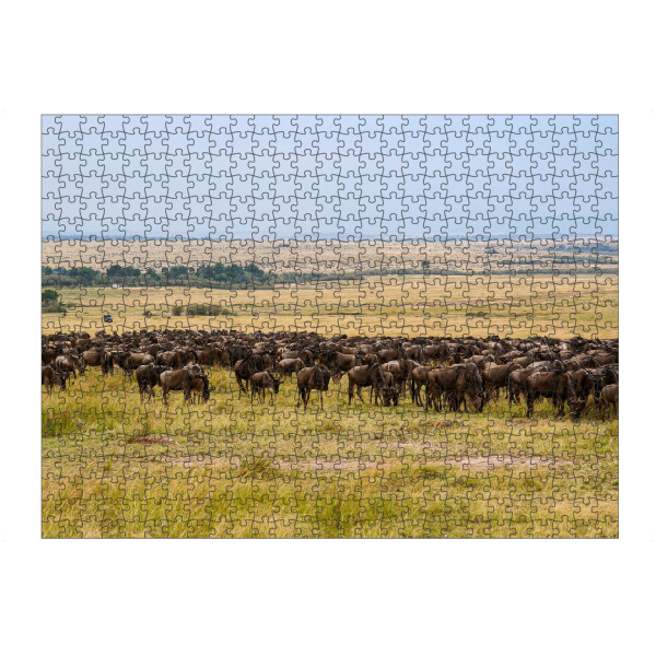 artboxONE Puzzle "Gnus in der Masai Mara" artboxONE - Natur,Tiere,Reise / Afrika