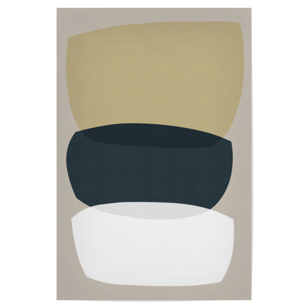 Poster "Abstract shapes E" artboxONE - Abstrakt,Geometrie - Abstract,Watercolor,Harmony,Painting,Abstrakt,Aquarell,Harmonie,Malerei