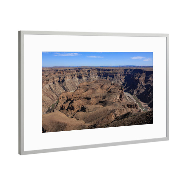 Poster mit Rahmen Silber "Namibias Fish River Canyon" artboxONE - Natur,Reise / Afrika
