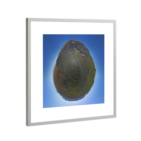 Poster mit Rahmen Silber "Vulkan de la Arena, Fuerteventura" artboxONE - Städte,Natur,Reise,Reise / Strand und Meer,Reise / Länder