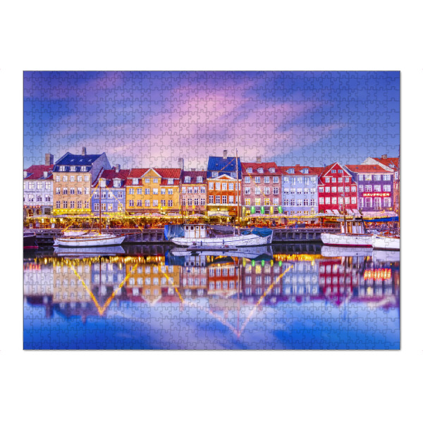Puzzle Ravensburger "KOPENHAGEN Abendimpression" artboxONE - Reise,Architektur,Städte / København