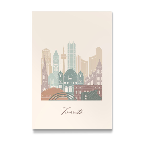 Galerie-Print "Skyline von Toronto in Salbeigrün" 30x20 cm artboxONE