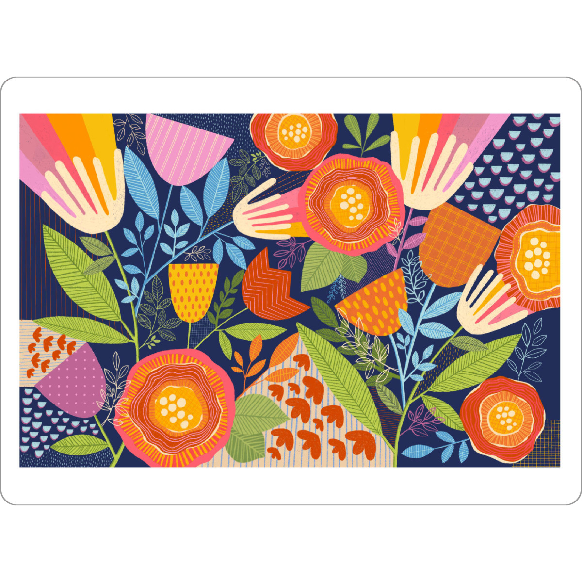 Tischset "Susan Black-Botanical Multi Colour" artboxONE - Natur,Floral