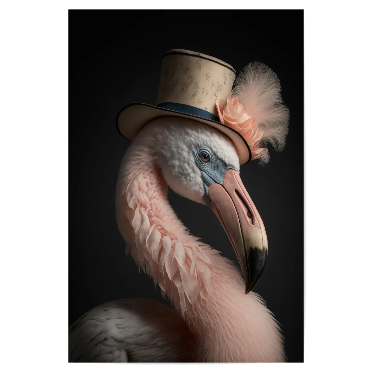 Wannabe Flamingo Poster