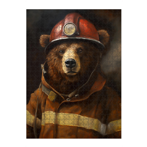 Puzzle Ravensburger "Feuerwehr Bär" artboxONE - Für Kinder,Tiere