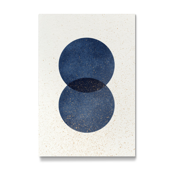 Galerie-Print "Zwei Kreise Blues" 30x20 cm artboxONE