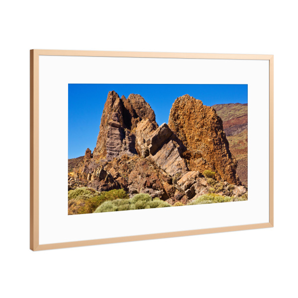 Poster mit Rahmen Kupfer "Felsen Roques de García" artboxONE - Natur,Reise,Reise / Länder