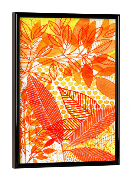 Poster mit schwarzem Rahmen "Susan Black - Indian Summer" artboxONE - Natur,Floral