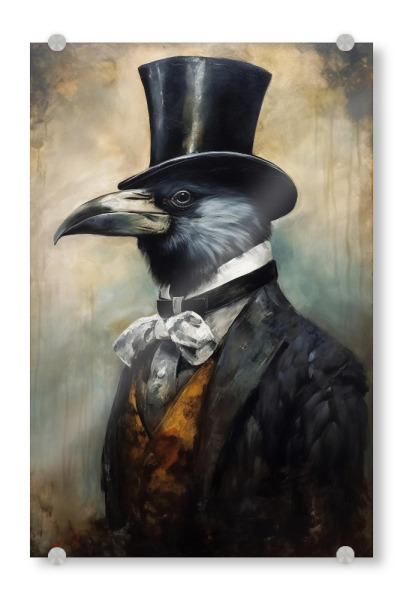 Acrylglasbild "Herr Rabe" artboxONE - Tiere