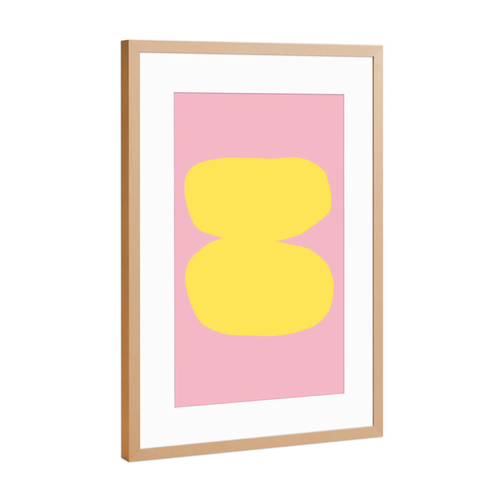 Poster mit Rahmen Kupfer "Color & Shapes NO.ONE" artboxONE - Abstrakt - Shapes,Abstract,Formen,Bold,Playful,Abstrakt,Collage,Cutout,Paperart